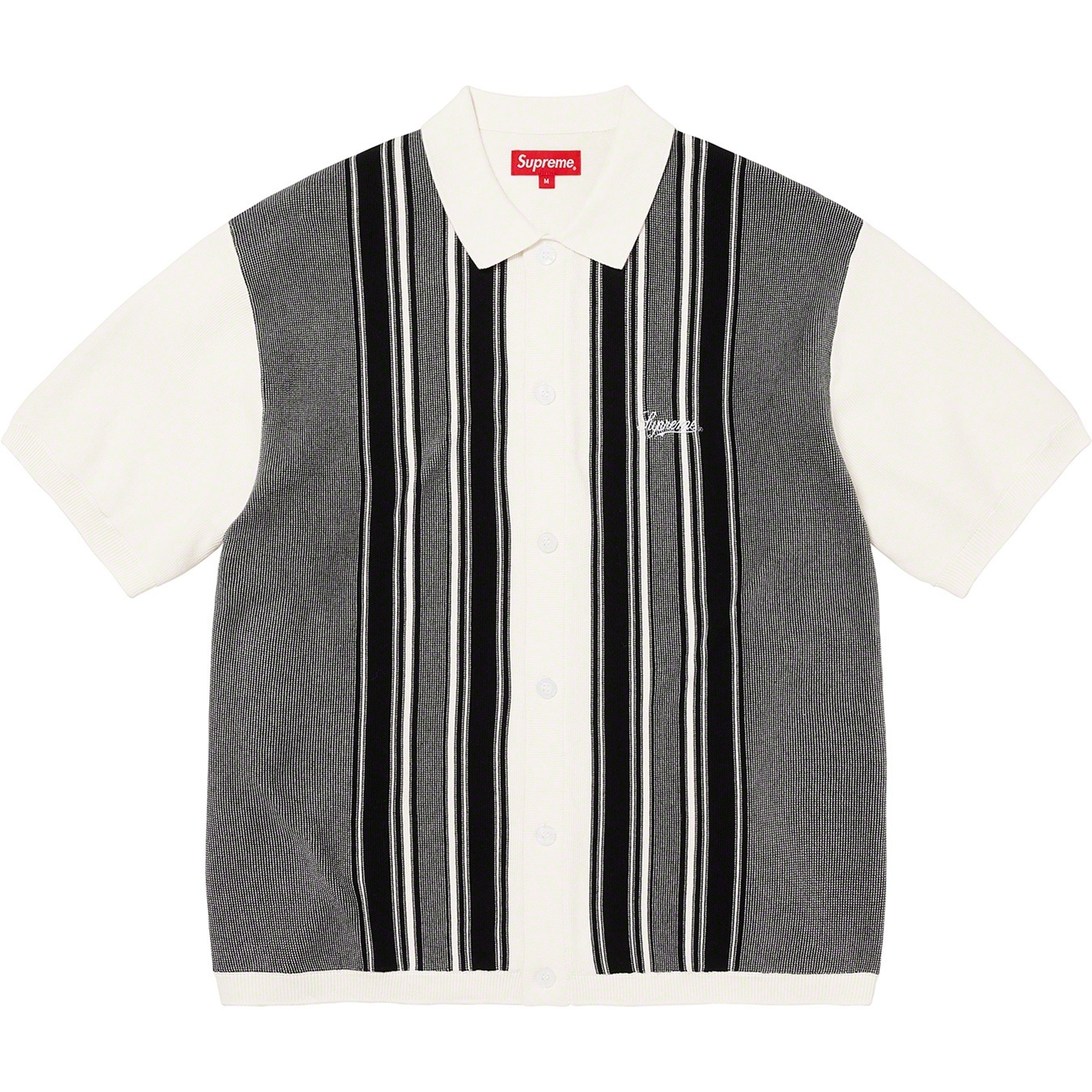 Stripe Button Up Polo view 7